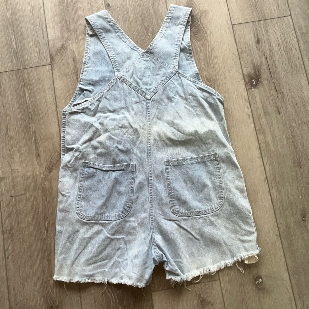 Vtg Calvin Klein Romper Shortalls Denim 100% Cott… - image 3